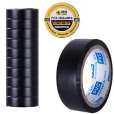 Kit 10 un Fita Isolante Antichama 5 Metros Super Resistente