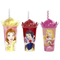 Copo Infantil Com Canudo Coroa 500ml