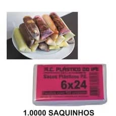 Milheiro Saco Sacole 6x24 Geladinho IPE Saquinho 1.000 unidades