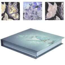 Bloco de Anotações DECORADOS 8X8CM Capa Dura Folhas Decoradas