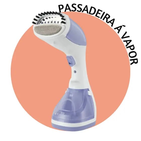 Passadeira Á Vapor Portátil 1100W 127V Passar Roupa Portátil Ferro