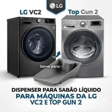 Dispenser De Sabão Líquido Para Lava E Seca LG VC2 E Top Gun 2