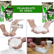 Poliacrilato de sódio - Solidificador De Líquidos Super absorvente - Polímero - Hospitais I Tatuadores I Gel de Plantio