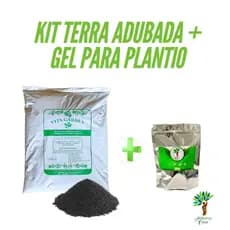 Terra adubada + Gel para Plantio - Suas Plantações Hidratadas Por Mais Tempo