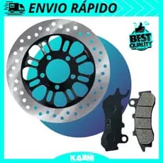 Disco Freio + Pastilha Freio Dianteiro Honda Cg Titan160 /Fan 160 2018 2019 2020 2021 2022 2023 2024 Freio Cbs Combinado