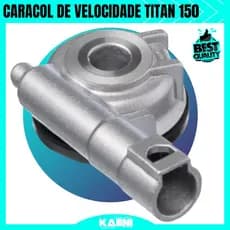 Kit Engrenagem Caracol Velocímetro Titan 150 2004 2005 2006 2007 2008 2009 2010 2011 2012 2013 Fan 150 Mix Freio A Disco