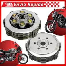 Kit Embreagem 6 Molas 6 Disco Competição Honda Titan 150 Titan 160 Bros 150 Bros 160 Fan 125 Xre 190