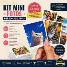 Kit Mini Fotos Personalizadas Full HD - Presente Envio Rápido