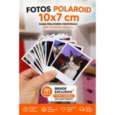 Mini Foto Polaroid - KIT até 40 Unidades - Cabe na capinha de Celular - Sem legendas - Envio FULL