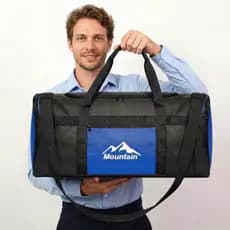 Bolsa de Mão Academia Viagem Trabalho Resistente Unissex Azul Royal Média Economica Transversal