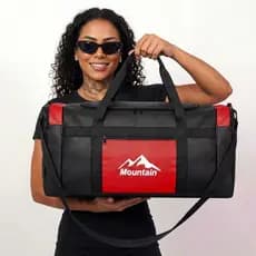Bolsa de Mão Academia Viagem Resistente Unissex Vermelho Média Economica Transversal Resistente