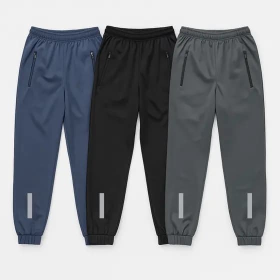 Kit 2 Calças Chimpa Academia Masculina Adulta com Bolso Zíper Flanelada Jogger Quentinha