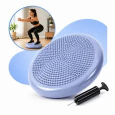Almofada De Equilíbrio 33cm Disco Inflável 150kg Fitness ( Yoga Pilates Fisioterapia ) com BOMBA