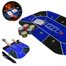 Toalha de Mesa Poker Antiderrapante Texas Tapete de Borracha Blackjack Baccarat Poquer Baralho