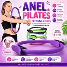 Anel de Pilates Fitness Tonificador Círculo Mágico Exercícios Resistência Flexível Ioga