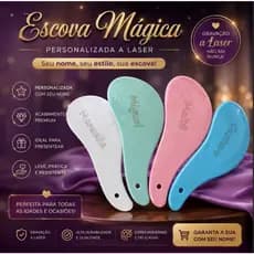 Kit 250 Escovas Mágica Personalizadas ( a  Laser ) Lembrancinha *LER DESCRIÇÃO
