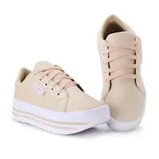 Tênis Feminino Plataforma Conforto, Estilo e Preço Baixo! Garanta o Seu Agora Preço de fábrica