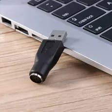 Adaptador PS2 para USB Conector Conversor para Teclado e Mouse