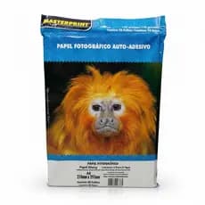 Papel Fotográfico Adesivo 130G A4 Glossy 100 Folhas MASTERPRINT (PAPEL ADESIVO)