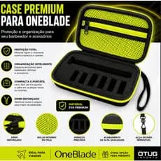 ESTOJO CASE BARBEADOR ELÉTRICO ONEBLADE PHILIPS PREMIUM C ESPUMA DE PROTEÇÃO Caixa De Armazenamento