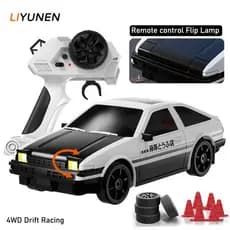 AE86 RC Lâmpada Dobrável Drift Car Toy 4WD Acelerador Proporcional Profissional 2.4G Controle Remoto Carro De Corrida