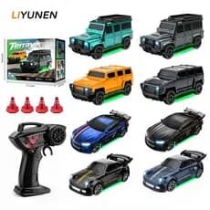 1 : 64 Desktop Mini RC 4WD Drift Car Land Rover Hummer Off-road Escalada BMW Porsche Modelo De Carro Brinquedo 1/64 Pequ