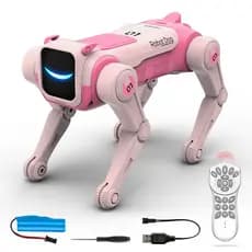 RC Mecânico Cão Inteligente AI Robô Comando De Voz Programável Cantando Dança Eletrônico Dublê Biônico Brinquedo