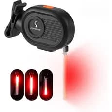 Luz Traseira De Aviso De Bicicleta De Led Vermelho Com Efeito De Fluxo De Água