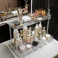 Prateleira Organizador Diamante Acrílico Porta Maquiagem Beleza