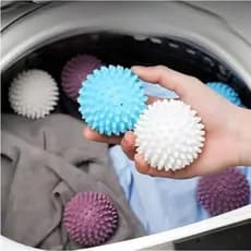4 Esferas Mágicas Bolinhas P/ Bater Roupa Maquina de Lavar
