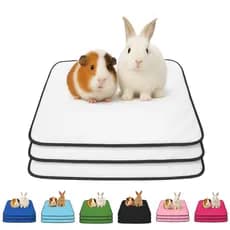 Kit 3 Tapetes Higiênicos Laváveis p Roedores, Porquinho da Índia, Hamster e Coelho - Vários Tamanhos