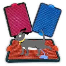 Sanitário Plástico Higiênico P/ Cães + 3 Refis Internos 50x45cm - Banheiro Pet Canino