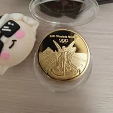 2016 Jogos Olímpicos Do Rio Medalha De Ouro Lembrança Brasil Série De Coleção Olímpica De Moeda Comemorativa
