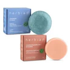 Kit Cabelos Oleosos com Pontas Secas – Kit em Barra 100% Natural & Vegano – Herbia