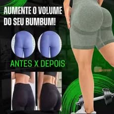 Short Feminino Empina Bumbum CINZA, short feminino pra academia, short feminino pra caminhadas, short de malha