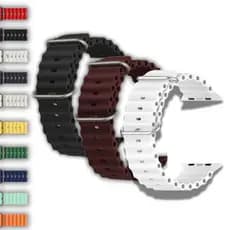 KIT 3 PULSEIRA PARA SMARTWATCH APPLE PRO ULTRA Microwear OCEANO 42MM 44MM 45MM 47MM 49MM