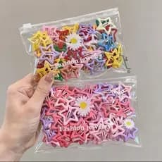 50/100/150 Peças Grampos De Cabelo Estrela Dopamina Cor Doce Para Mulheres,ModaPresilhas Laterais