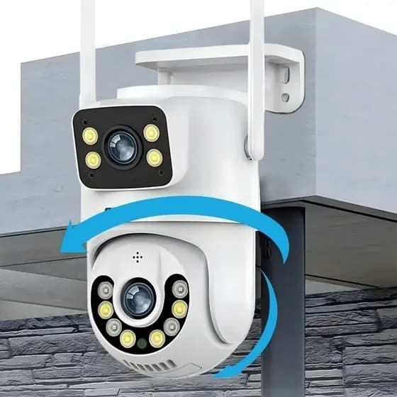 Câmera De Segurança a Prova de água Lente Dupla APP YOOSEE ICSEE IP66 Camera IP WiFi 360