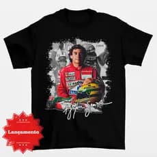 Camiseta masculina ayrton senna masculino feminino Unissex em Algodão Confortável!