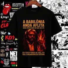Camisa Edson Gomes A babilônia anda aflita