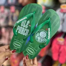 Chinelo Havaianas Original Palmeiras Fc Oficial Top Times Conforto Verdao Porco Sandália Masculino