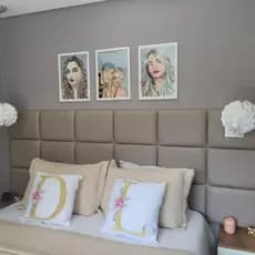 Kit 14 Módulos de Cabeceira Estofada Luxo 40x30 cm para Cama Casal com Envio Full