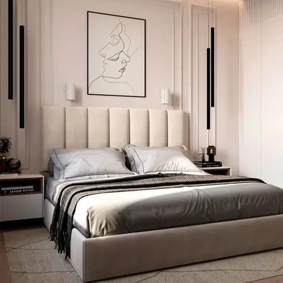 Kit 12 Placas 60x20 Painel Estofado cabeceira Quarto Modular Estofada Autocolante Cama Box Queen