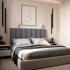conjunto 7 Cabeceira Modular Estofada para Cama Box Casal