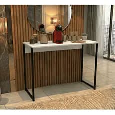 FULL Aparador Industrial 120cm Moderno Buffet Decorativo Sala Hall Estrutura Metal Preto