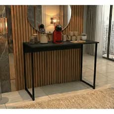 ENVIO FULL Mesa Aparador 120cm Industrial Buffet Minimalista Hall Entrada Pés Metal Preto