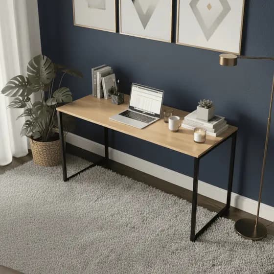 Mesa Escrivaninha Escritório Estilo Industrial Computador 120 Cm Loft Varias Cores CazziSteel