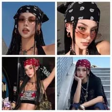 Bandana Estilo Street Unissex – Lenço Paisley Clássico em Algodão