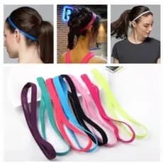 Kit com 6 Faixas de Cabelo Esportivas Elásticas Antiderrapantes Multicoloridas Unissex