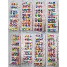 Kit Presilhas de Cabelo Coloridas Infantil Mini Grampos Estilo Fofo Acessórios Femininos